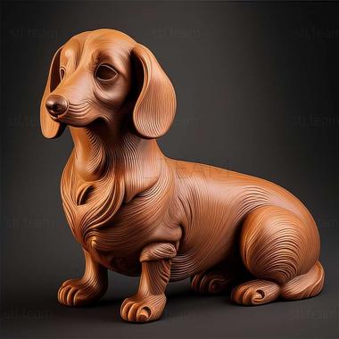 3D модель Такса собака (STL)